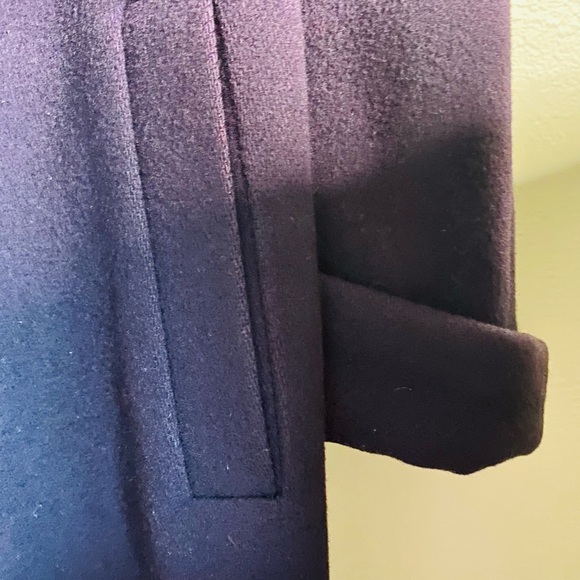 J G Hook wool coat. Purple/plum color; size 12 - Picture 6 of 16